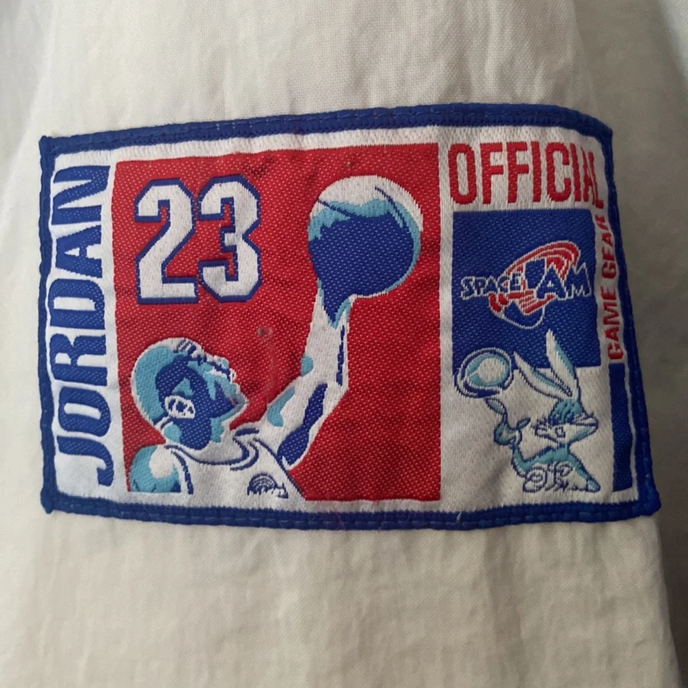 Space Jam Jordan Warner Brothers sz S lightweight Windbreaker Jacker 1996 - Picture 10 of 11